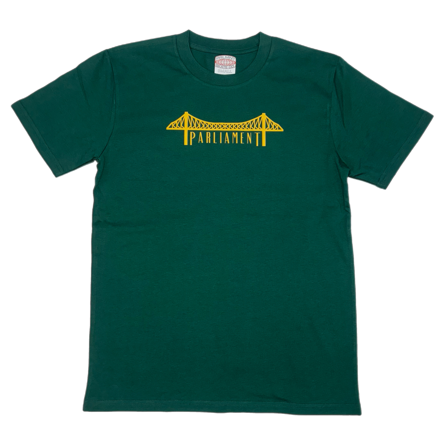 Parliament - Bridge Logo Tee - Green & Gold