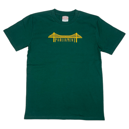 Parliament - Bridge Logo Tee - Green & Gold