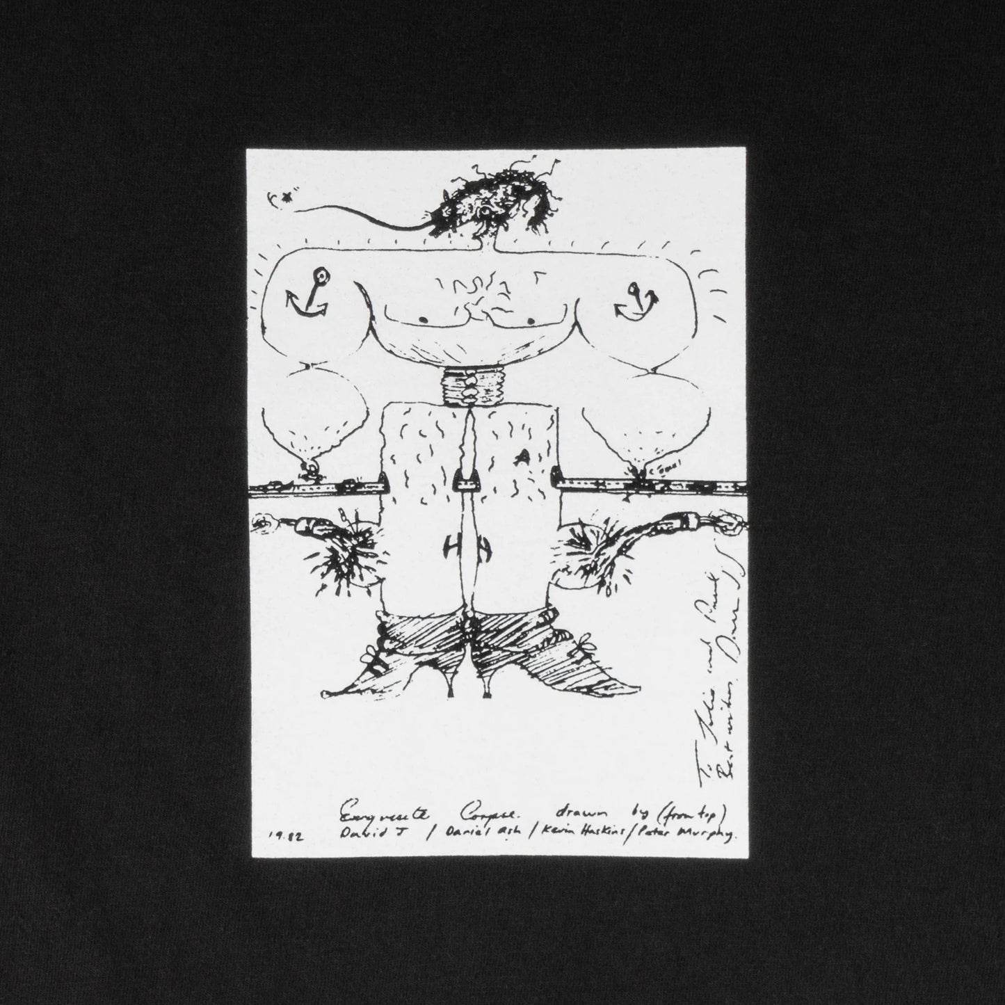 Welcome X Bauhaus - Exquisite Corpse Tee - Black