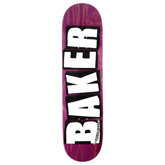 BAKER - Brand Logo Purple Veneer B2 Shape - 8.25"