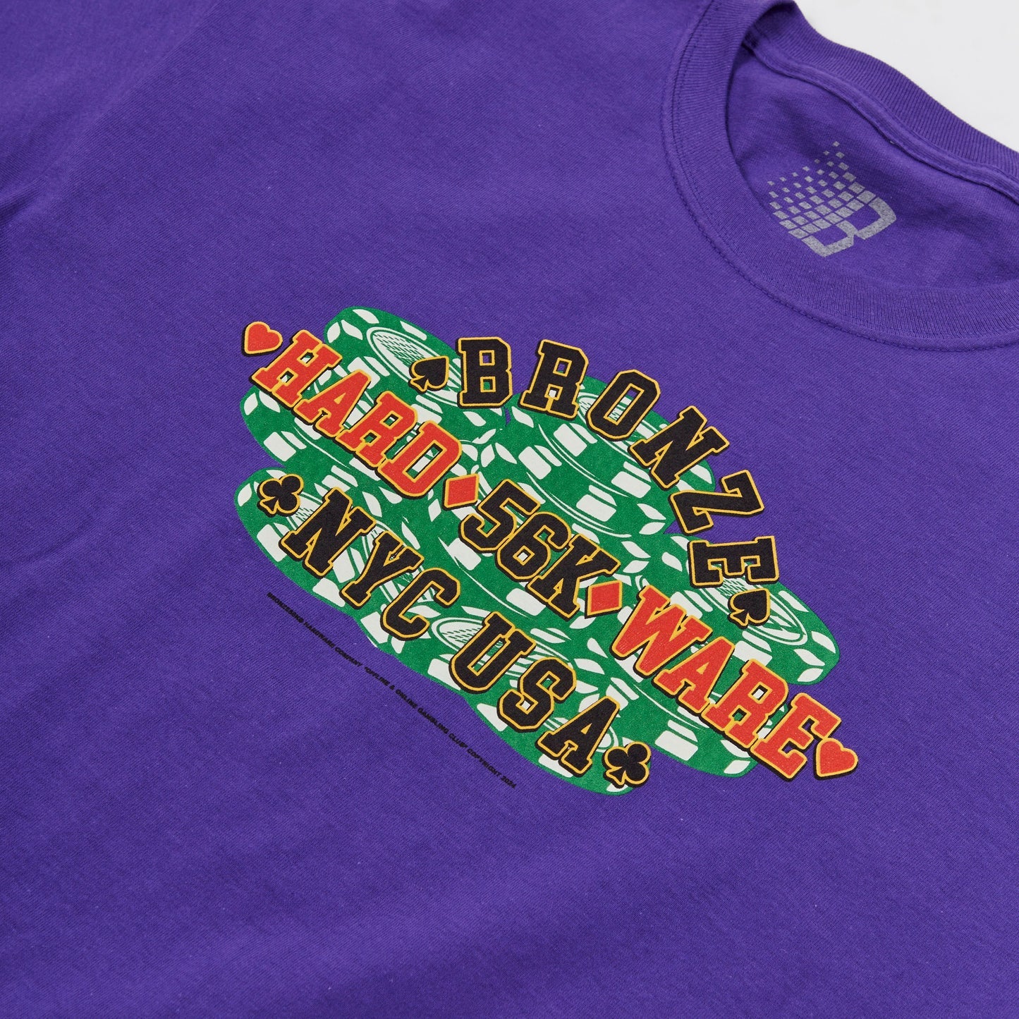 Bronze 56K - Poker Tee - Purple