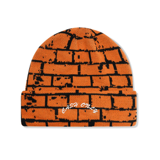 Cash Only - Bricks Beanie - Orange