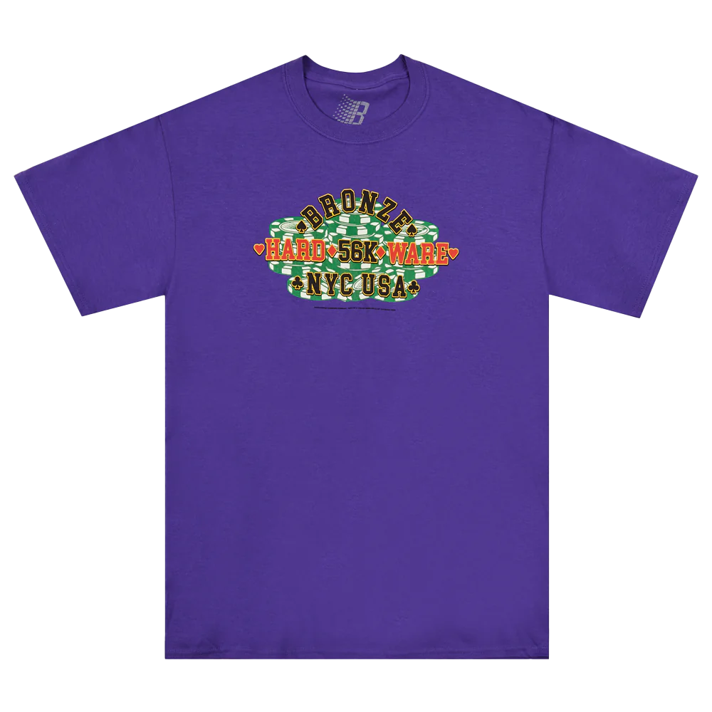 Bronze 56K - Poker Tee - Purple