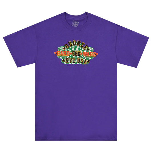 Bronze 56K - Poker Tee - Purple