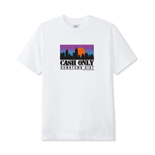 Cash Only - Skyline Tee - White