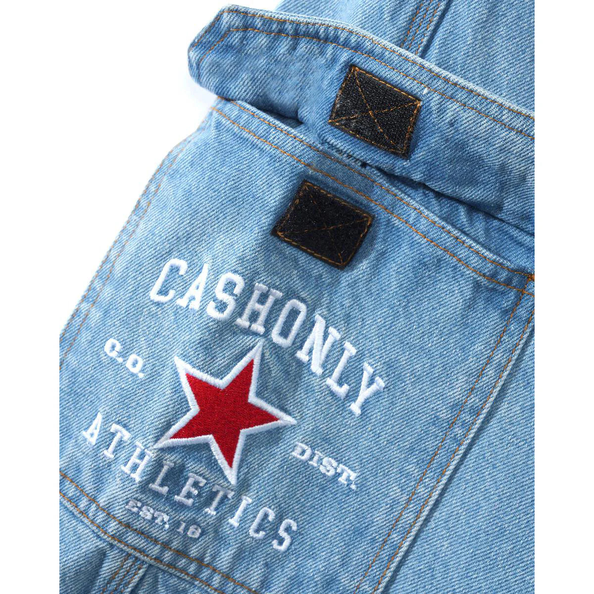 Cash Only - Athletics Denim Shorts - Washed Indigo