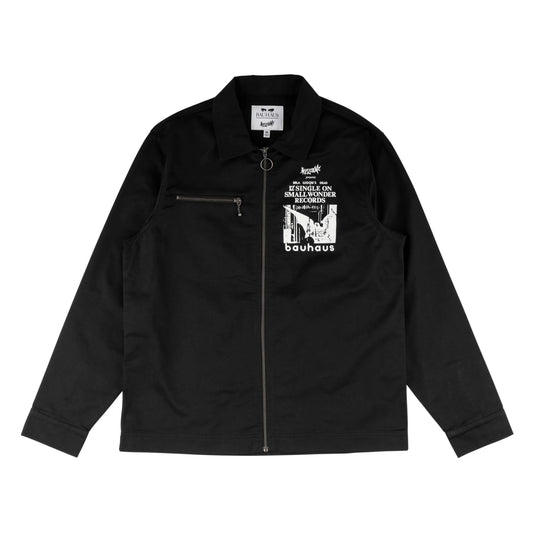 Welcome X Bauhaus - Undead Twill L/S Zip Work Shirt - Black