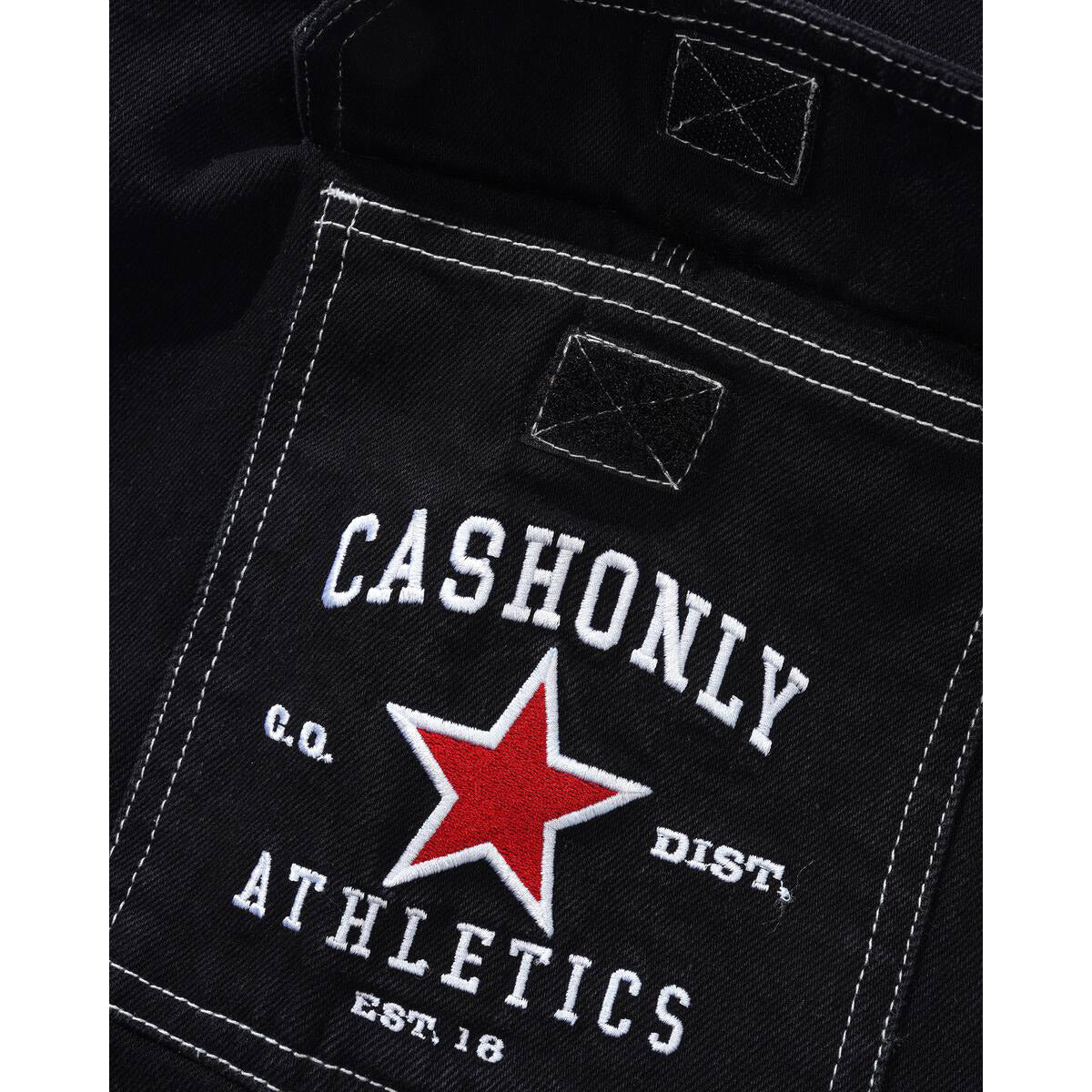 Cash Only - Athletics Denim Shorts - Washed Black