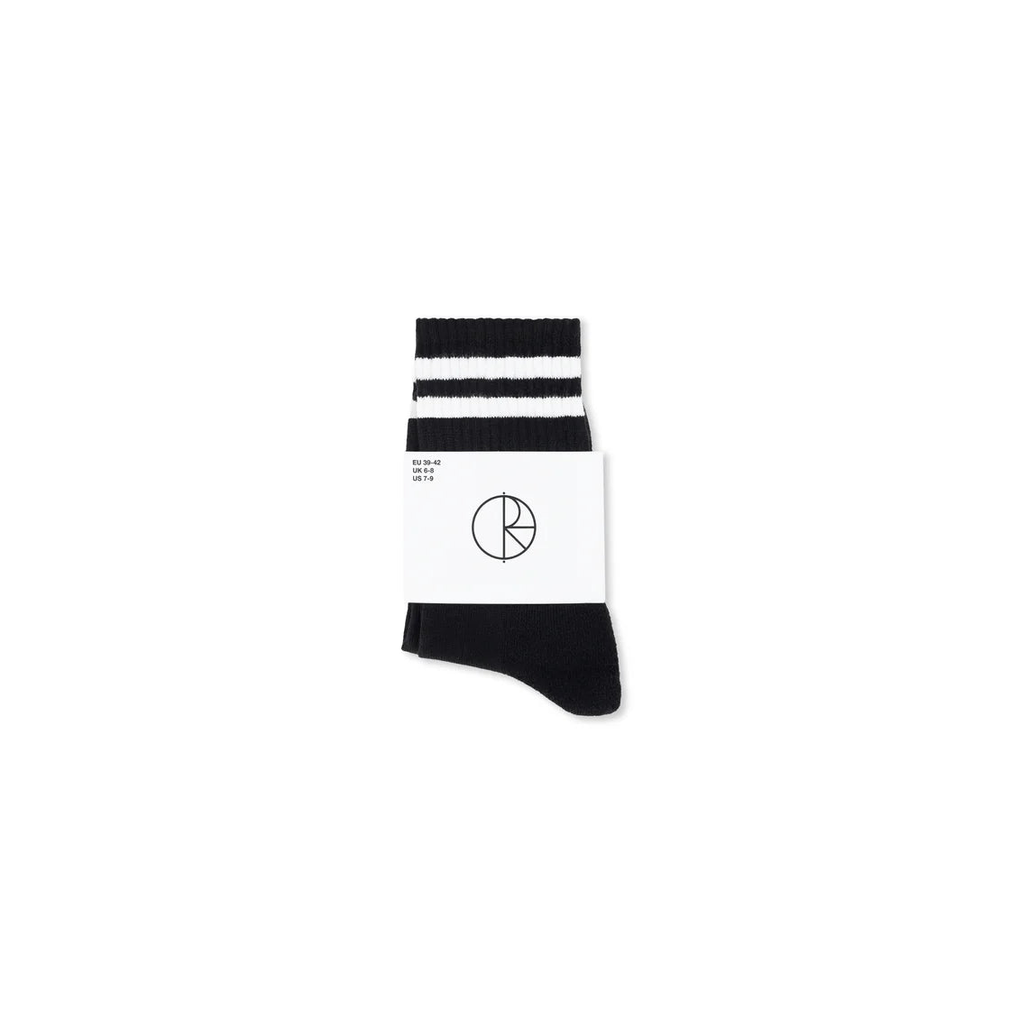 Polar Skate Co. - Rib Socks | Happy Sad - Black