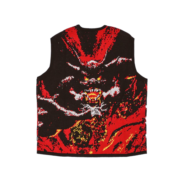 Fucking Awesome - Better Half Knitted Utility Vest - Allover Print