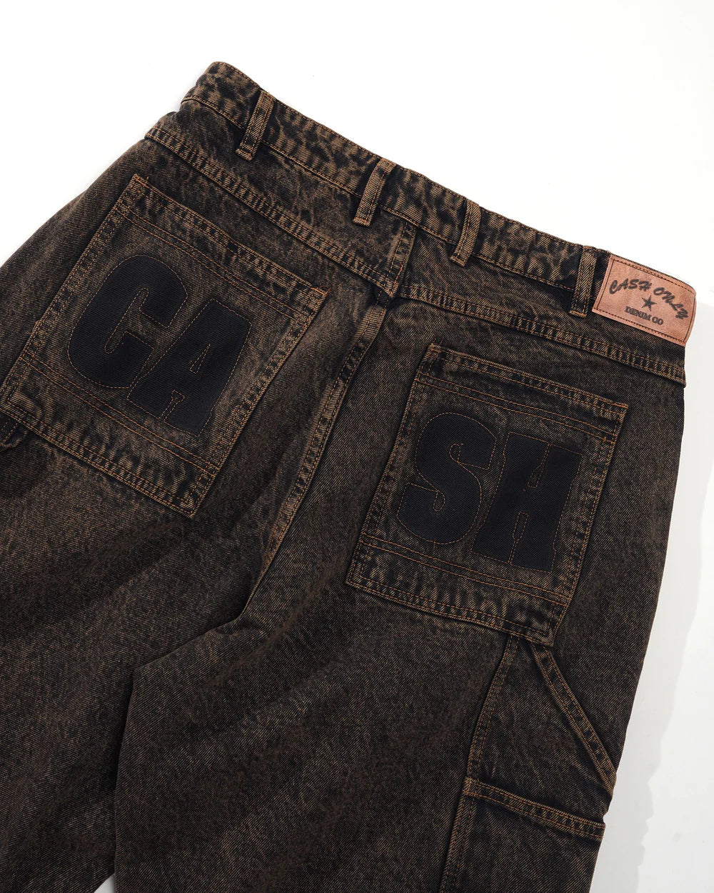 Cash Only - Blockout Denim Jeans - Acid Brown Wash