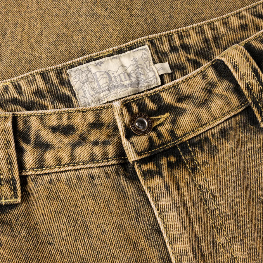 Dime - Classic Baggy Denim Pants - Overdyed Gold