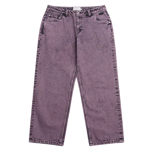 Dime - Classic Relaxed Denim Pants - Overdyed Plum