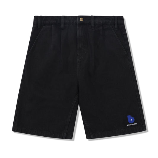 Butter x Blue Note - Pleated Denim Shorts - Washed Black