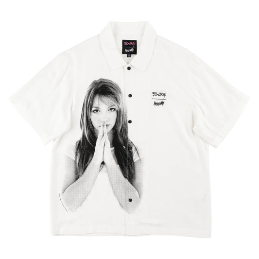 Welcome X Britney - Rayon Photo Shirt - White