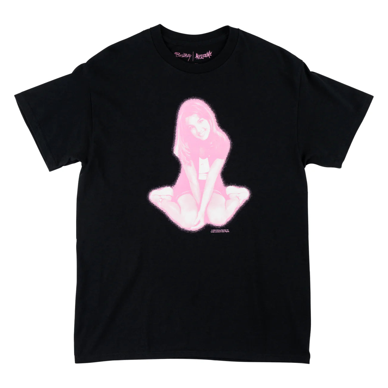 Welcome X Britney - Flower Tee - Black