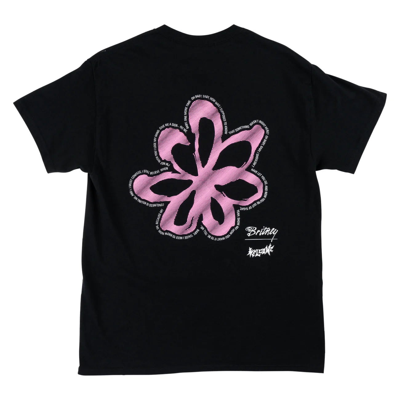 Welcome X Britney - Flower Tee - Black