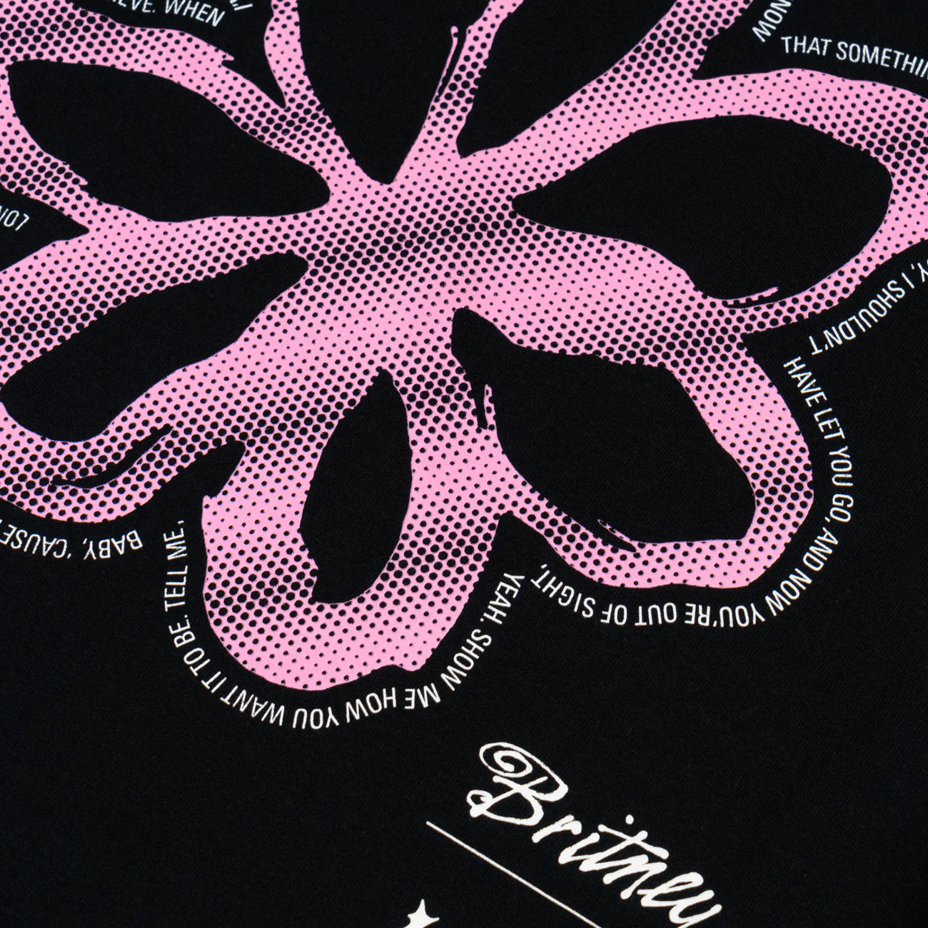 Welcome X Britney - Flower Tee - Black