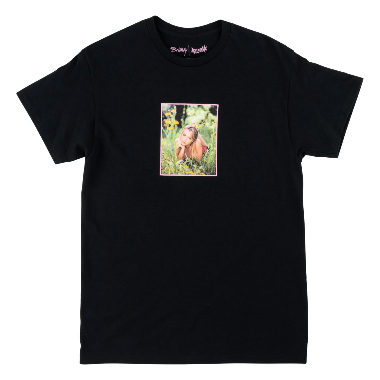 Welcome X Britney - Daisies Tee - Black