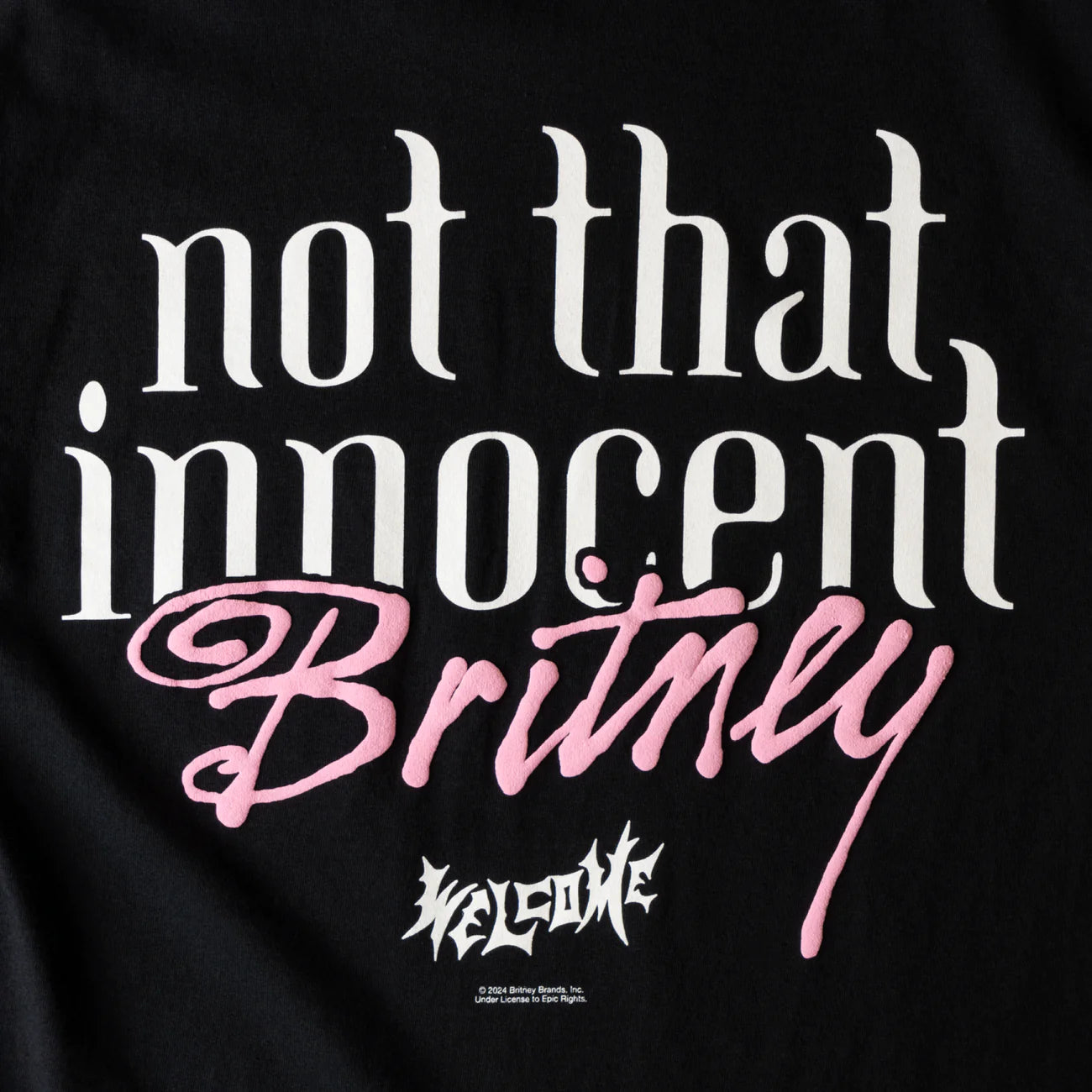 Welcome X Britney - Daisies Tee - Black