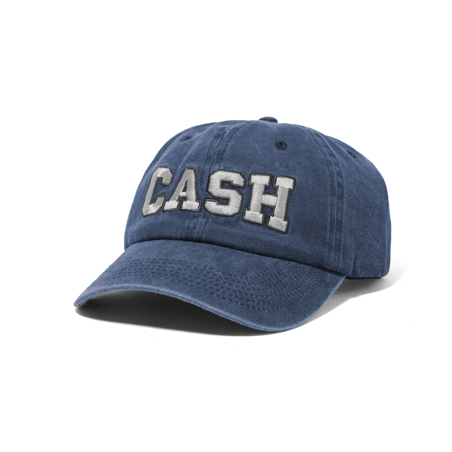 Cash Only - Campus 6 Panel Cap - Washed Navy