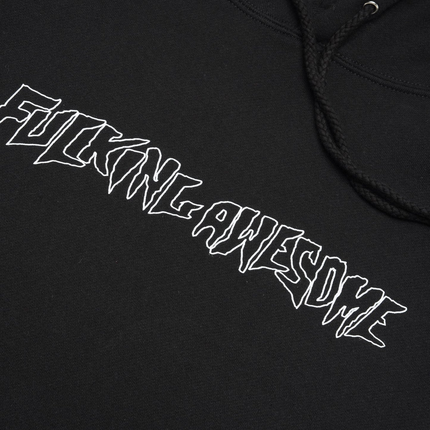 Fucking Awesome - Outline Stamp Hoodie - Black