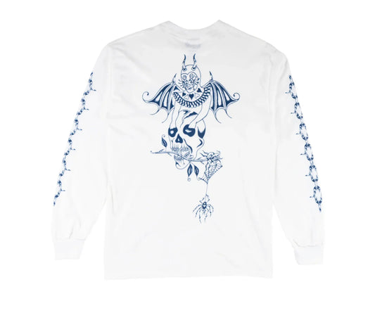 Welcome Skateboards - Angel Longsleeve Tee - White