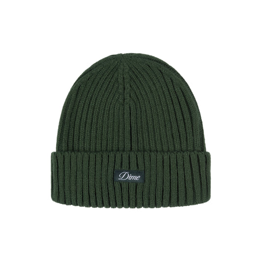 Dime - Cursive Fold Beanie - Forest