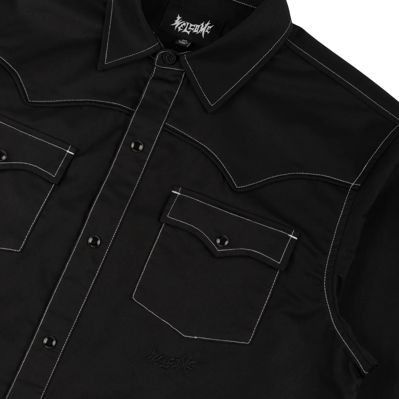 Welcome Skateboards - Desperado Western Shirt - Black