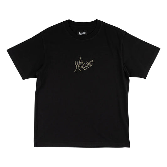 Welcome Skateboards - Spine Dyed Knit Tee - Black