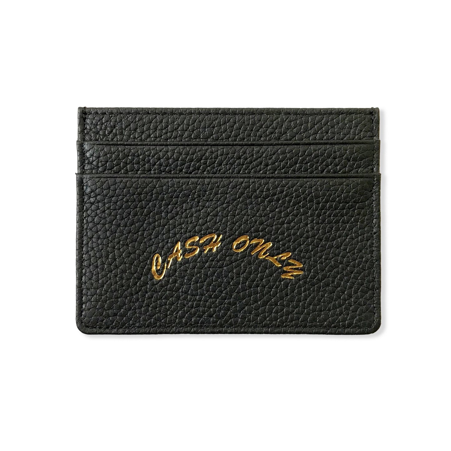 Cash Only - Leather Cardholder - Black