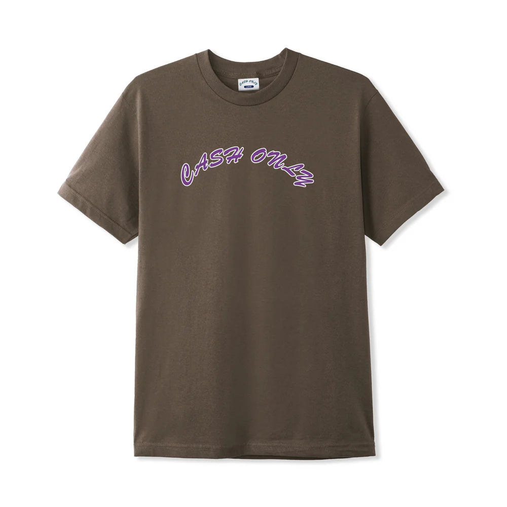 Cash Only - Logo Tee - Brown