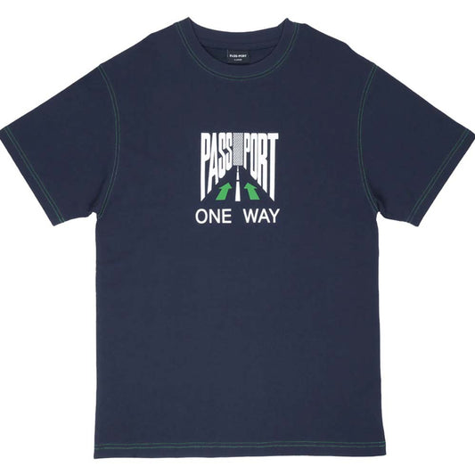 Pass~Port - One Way Tee - Navy