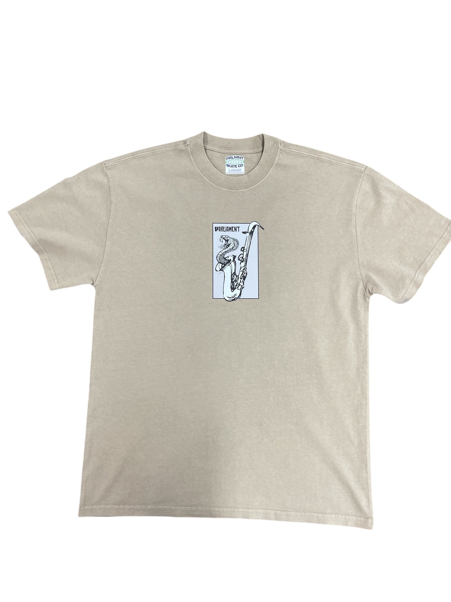 Parliament - Snake Jazz Tee - Vintage Khaki