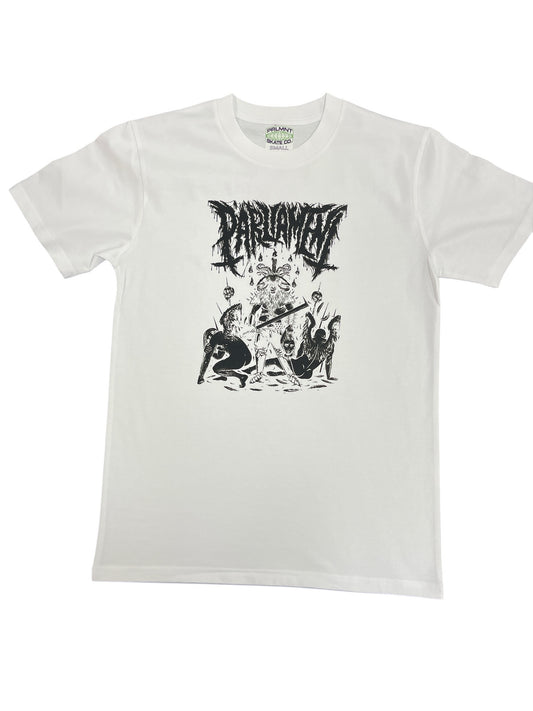 Parliament - Metal Range Tee - Black on White