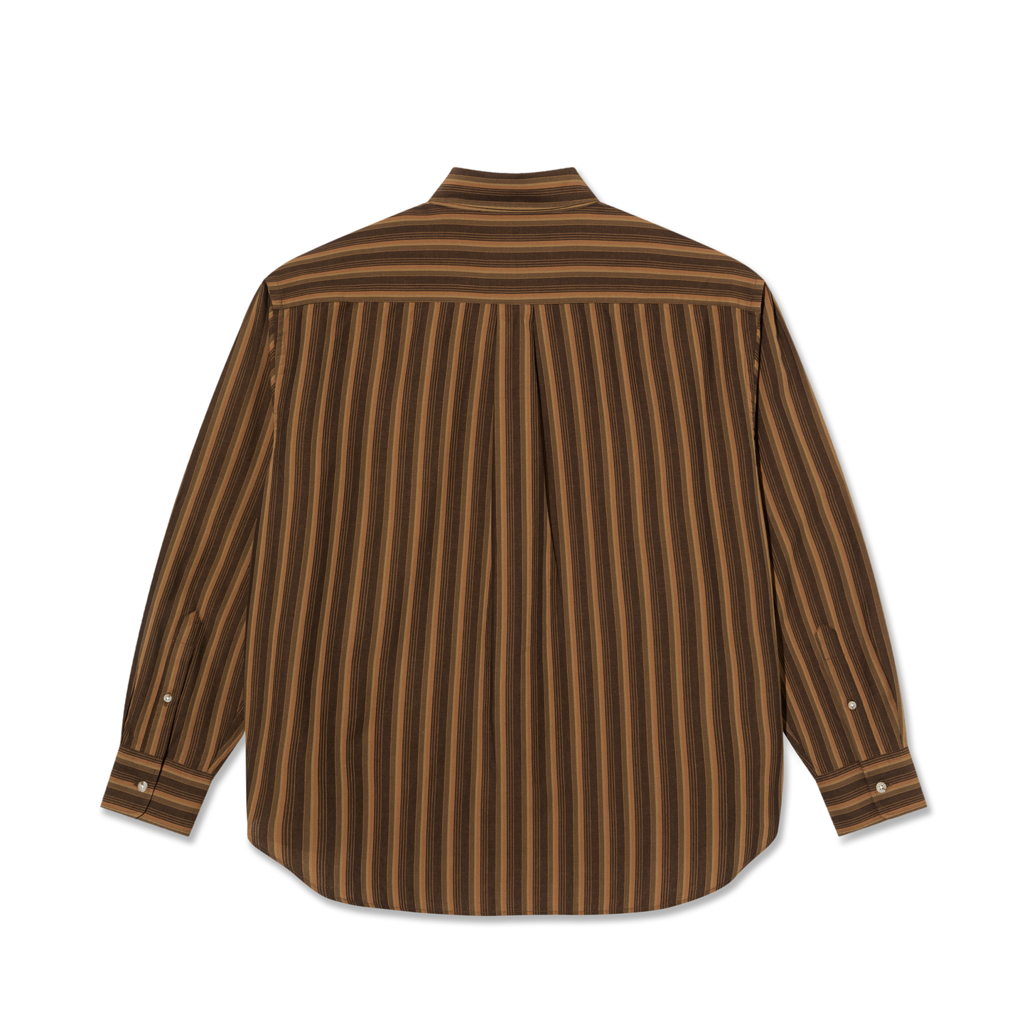 Polar Skate Co. - Ben LS Shirt - Brown Stripes