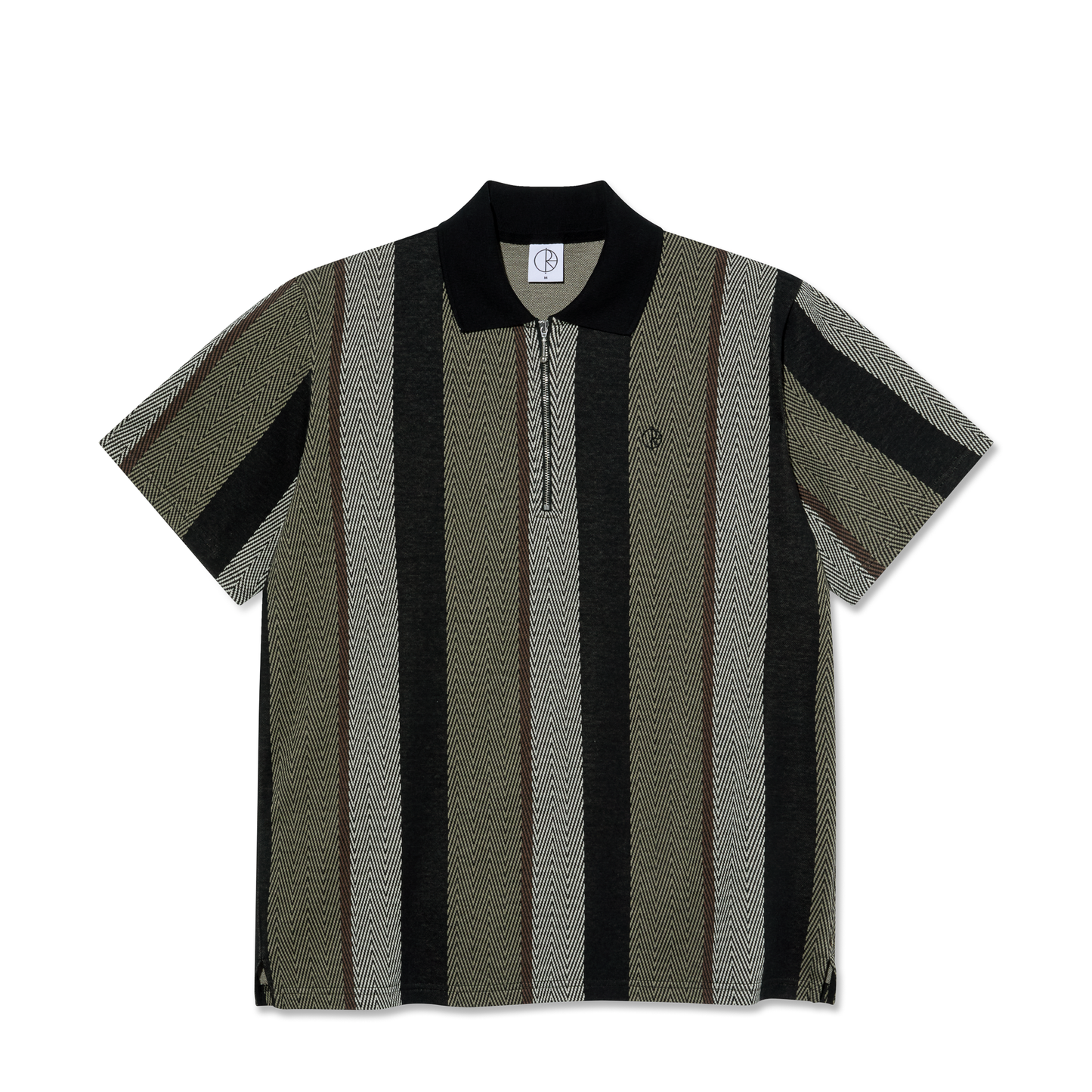 Polar Skate Co. - Jacques Polo Shirt | Herringbone - Khaki Green