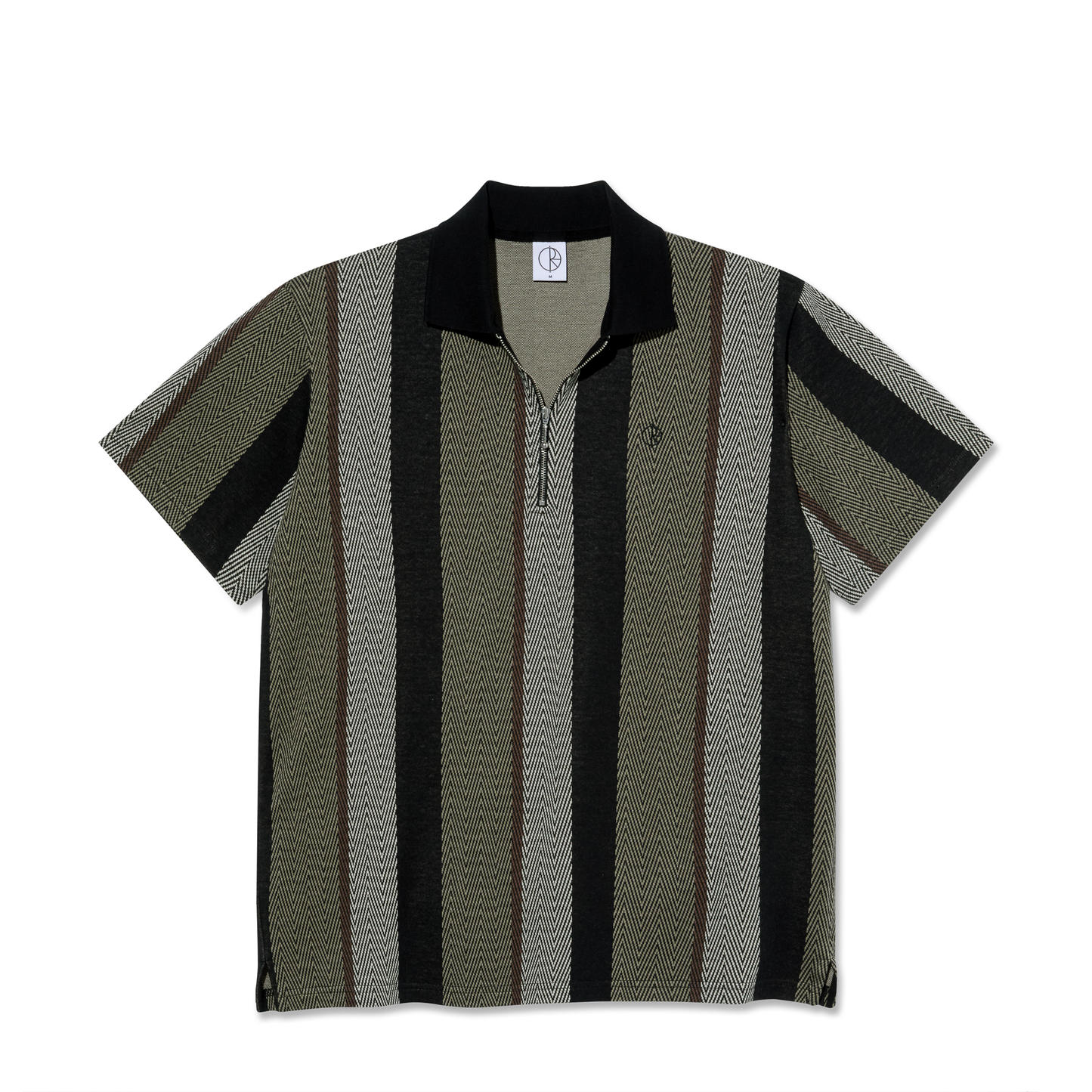 Polar Skate Co. - Jacques Polo Shirt | Herringbone - Khaki Green