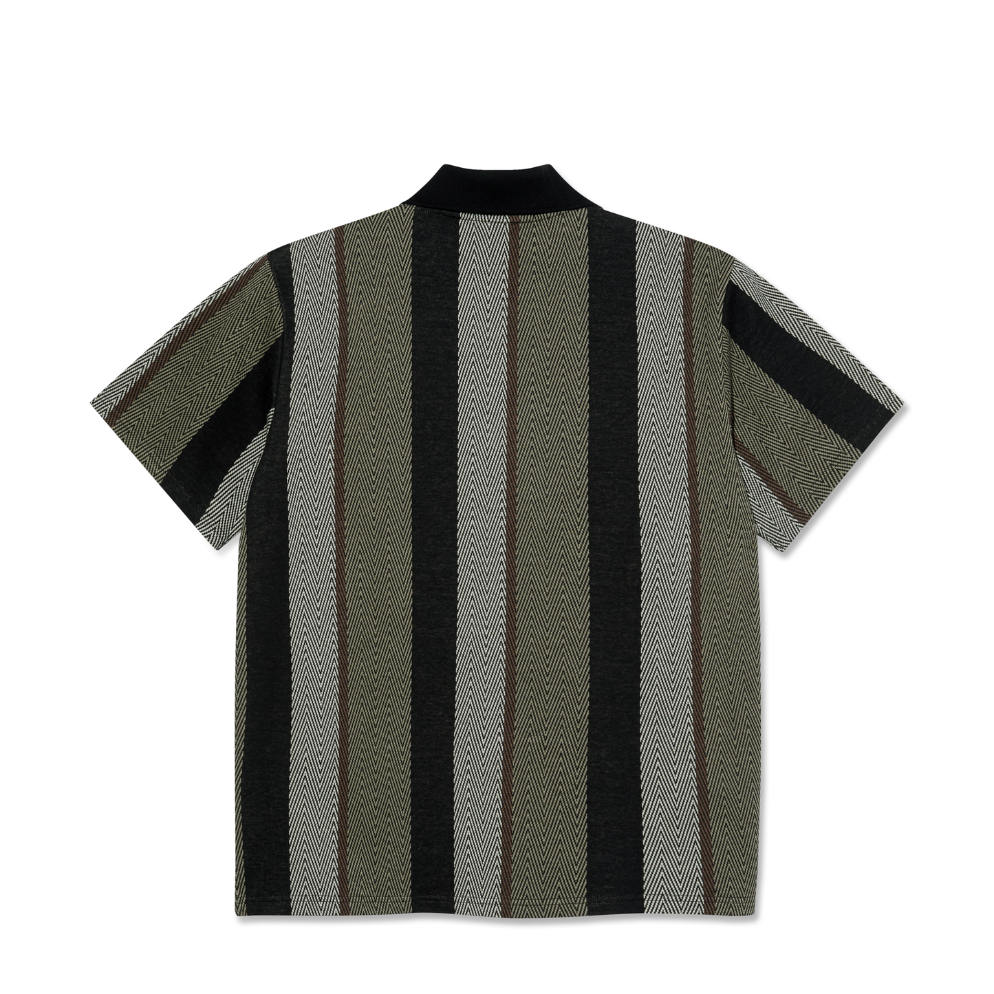 Polar Skate Co. - Jacques Polo Shirt | Herringbone - Khaki Green