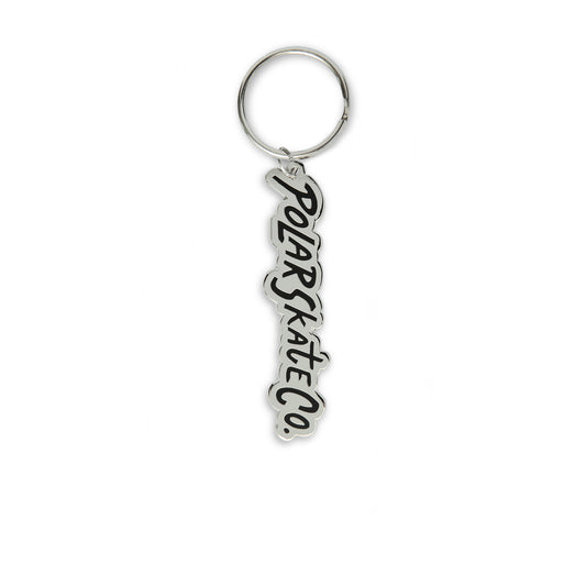 Polar Skate Co. - Key Chain | Surf Logo - Silver / Black