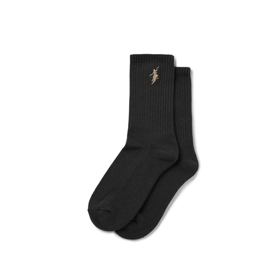 Polar Skate Co. - Rib Socks | No Comply - Black/Brown