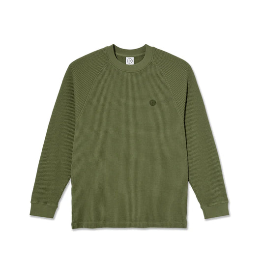 Polar Skate Co. - DAN LS TEE - ARMY GREEN