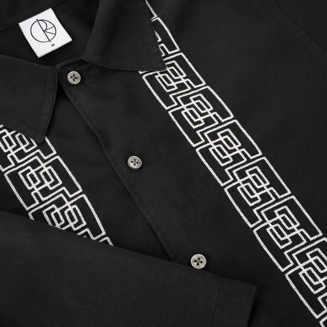 Polar Skate Co. - Double P | Bowling Shirt - Black/White