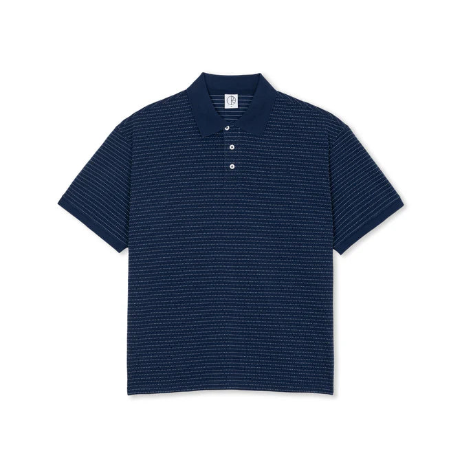 Polar Skate Co. - Surf Polo Shirt | Dots - Dark Blue