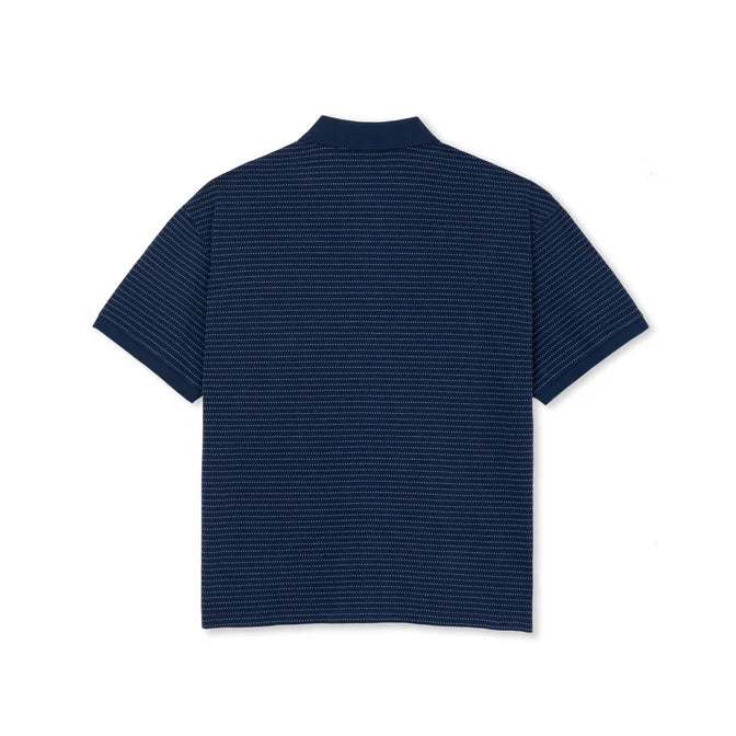 Polar Skate Co. - Surf Polo Shirt | Dots - Dark Blue