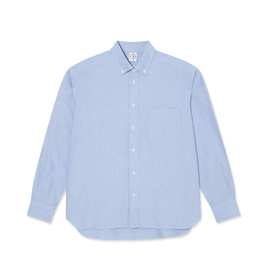 Polar Skate Co. - Benjamin LS Shirt - Marine Blue