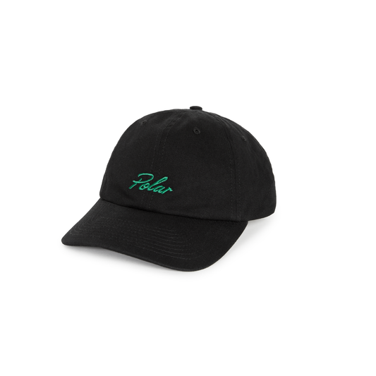 Polar Skate Co. - Sai Cap | Varsity Logo - Black/Emerald