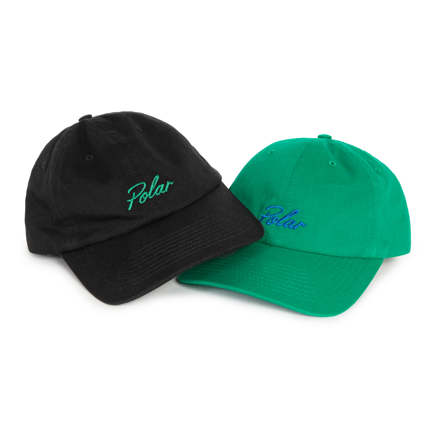 Polar Skate Co. - Sai Cap | Varsity Logo - Emerald/Blue