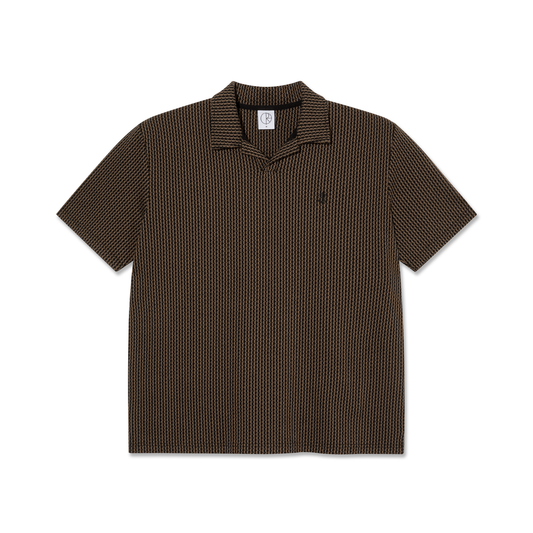 Polar Skate Co. - Serge Polo Shirt | Bouclé - Brass/Black