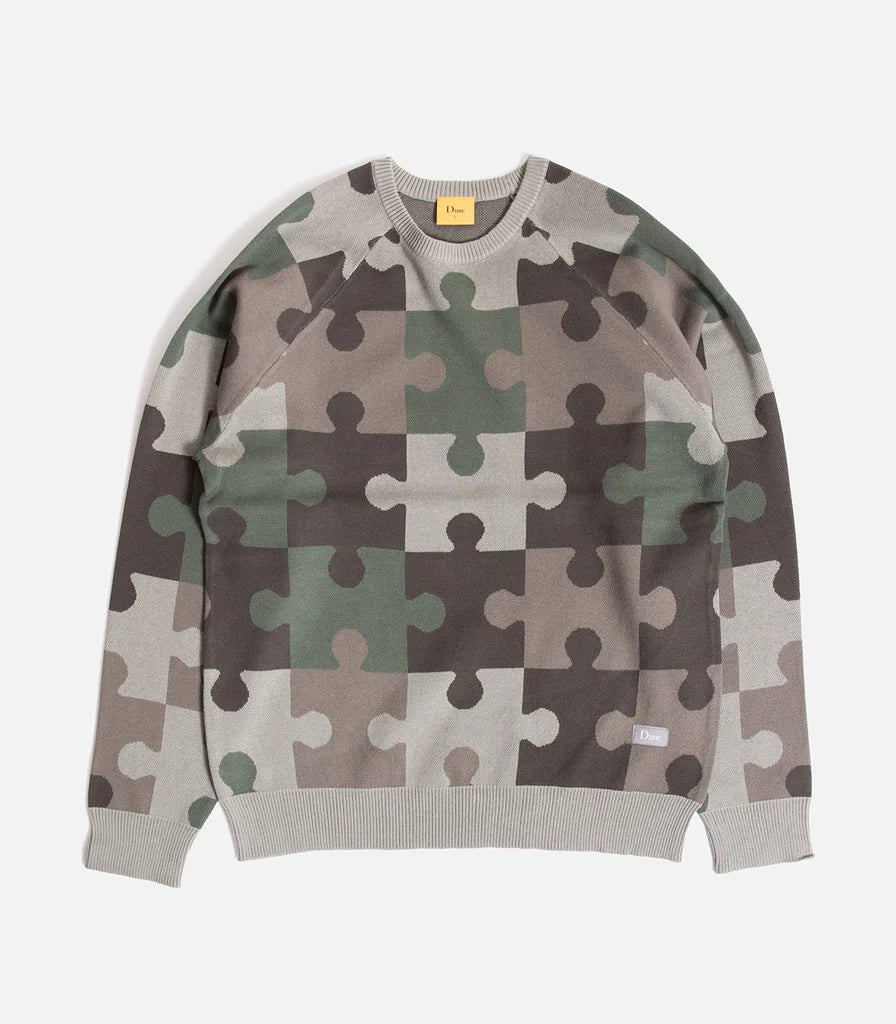 Dime - Camo Puzzle Knit - Army